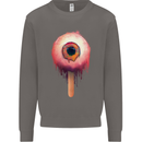 Eyesicle Horror Hangover Eye Gothic Demon Mens Sweatshirt Jumper Charcoal