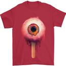 Eyesicle Horror Hangover Eye Gothic Demon Mens T-Shirt Cotton Gildan Red