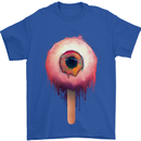 Eyesicle Horror Hangover Eye Gothic Demon Mens T-Shirt Cotton Gildan Royal Blue