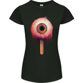 Eyesicle Horror Hangover Eye Gothic Demon Womens Petite Cut T-Shirt Black