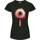 Eyesicle Horror Hangover Eye Gothic Demon Womens Petite Cut T-Shirt Black