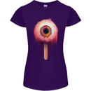 Eyesicle Horror Hangover Eye Gothic Demon Womens Petite Cut T-Shirt Purple