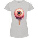 Eyesicle Horror Hangover Eye Gothic Demon Womens Petite Cut T-Shirt Sports Grey