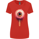 Eyesicle Horror Hangover Eye Gothic Demon Womens Wider Cut T-Shirt Red