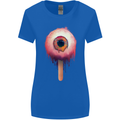 Eyesicle Horror Hangover Eye Gothic Demon Womens Wider Cut T-Shirt Royal Blue