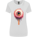 Eyesicle Horror Hangover Eye Gothic Demon Womens Wider Cut T-Shirt White