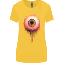 Eyesicle Horror Hangover Eye Gothic Demon Womens Wider Cut T-Shirt Yellow