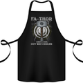 FA-THOR Funny Fathers Day Thor Dad Cotton Apron 100% Organic Black