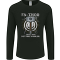 FA-THOR Funny Fathers Day Thor Dad Mens Long Sleeve T-Shirt Black