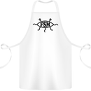 FSM Church Flying Spagetti Monster Atheist Cotton Apron 100% Organic White