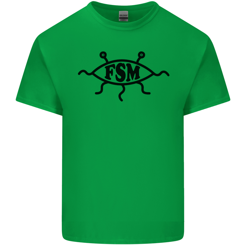 FSM Church Flying Spagetti Monster Atheist Kids T-Shirt Childrens Irish Green