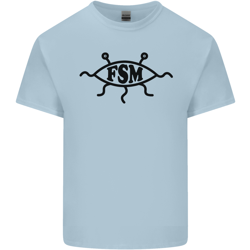 FSM Church Flying Spagetti Monster Atheist Kids T-Shirt Childrens Light Blue