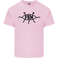 FSM Church Flying Spagetti Monster Atheist Kids T-Shirt Childrens Light Pink