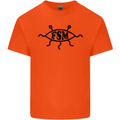FSM Church Flying Spagetti Monster Atheist Kids T-Shirt Childrens Orange
