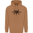 FSM Church Flying Spagetti Monster Atheist Mens 80% Cotton Hoodie Caramel Latte