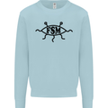 FSM Church Flying Spagetti Monster Atheist Mens Sweatshirt Jumper Light Blue
