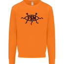 FSM Church Flying Spagetti Monster Atheist Mens Sweatshirt Jumper Orange
