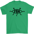 FSM Church Flying Spagetti Monster Atheist Mens T-Shirt Cotton Gildan Irish Green