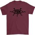 FSM Church Flying Spagetti Monster Atheist Mens T-Shirt Cotton Gildan Maroon