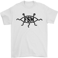 FSM Church Flying Spagetti Monster Atheist Mens T-Shirt Cotton Gildan White