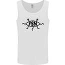 FSM Church Flying Spagetti Monster Atheist Mens Vest Tank Top White