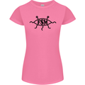 FSM Church Flying Spagetti Monster Atheist Womens Petite Cut T-Shirt Azalea