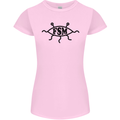 FSM Church Flying Spagetti Monster Atheist Womens Petite Cut T-Shirt Light Pink