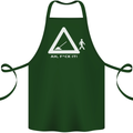 F#ck It Funny Offensive Road Worker Navvy Cotton Apron 100% Organic Forest Green