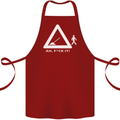 F#ck It Funny Offensive Road Worker Navvy Cotton Apron 100% Organic Maroon