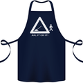 F#ck It Funny Offensive Road Worker Navvy Cotton Apron 100% Organic Navy Blue