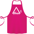 F#ck It Funny Offensive Road Worker Navvy Cotton Apron 100% Organic Pink
