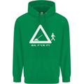 F#ck It Funny Offensive Road Worker Navvy Mens 80% Cotton Hoodie Irish Green