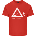 F#ck It Funny Offensive Road Worker Navvy Mens Cotton T-Shirt Tee Top Red