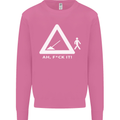 F#ck It Funny Offensive Road Worker Navvy Mens Sweatshirt Jumper Azalea