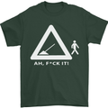 F#ck It Funny Offensive Road Worker Navvy Mens T-Shirt Cotton Gildan Forest Green