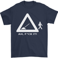 F#ck It Funny Offensive Road Worker Navvy Mens T-Shirt Cotton Gildan Navy Blue