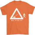 F#ck It Funny Offensive Road Worker Navvy Mens T-Shirt Cotton Gildan Orange