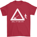 F#ck It Funny Offensive Road Worker Navvy Mens T-Shirt Cotton Gildan Red