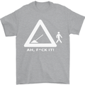 F#ck It Funny Offensive Road Worker Navvy Mens T-Shirt Cotton Gildan Sports Grey