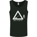 F#ck It Funny Offensive Road Worker Navvy Mens Vest Tank Top Black