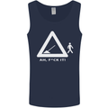 F#ck It Funny Offensive Road Worker Navvy Mens Vest Tank Top Navy Blue