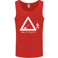 F#ck It Funny Offensive Road Worker Navvy Mens Vest Tank Top Red