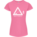 F#ck It Funny Offensive Road Worker Navvy Womens Petite Cut T-Shirt Azalea
