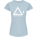F#ck It Funny Offensive Road Worker Navvy Womens Petite Cut T-Shirt Light Blue