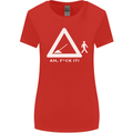 F#ck It Funny Offensive Road Worker Navvy Womens Wider Cut T-Shirt Red