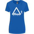 F#ck It Funny Offensive Road Worker Navvy Womens Wider Cut T-Shirt Royal Blue