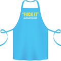 F#ck It My Final Thought Funny Offensive Cotton Apron 100% Organic Turquoise