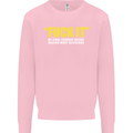 F#ck It My Final Thought Funny Offensive Mens Sweatshirt Jumper Light Pink