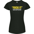 F#ck It My Final Thought Funny Offensive Womens Petite Cut T-Shirt Black