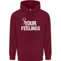F#ck Your Feelings Funny Offensive Rude Childrens Kids Hoodie Maroon